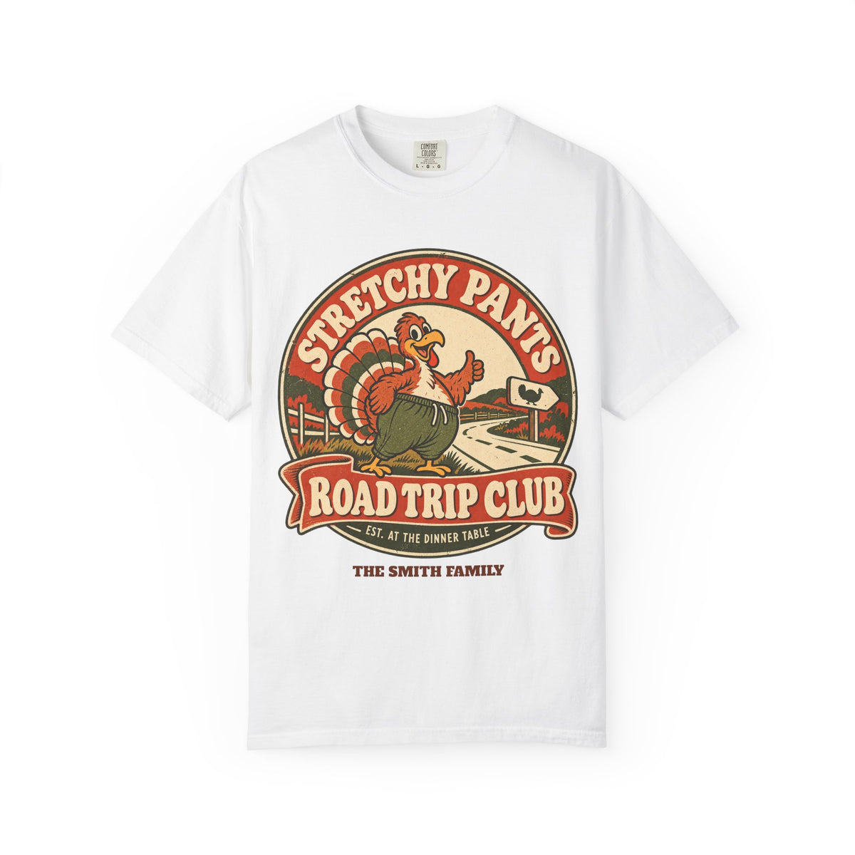 Custom Stretchy Pants Family Thanksgiving Shirt