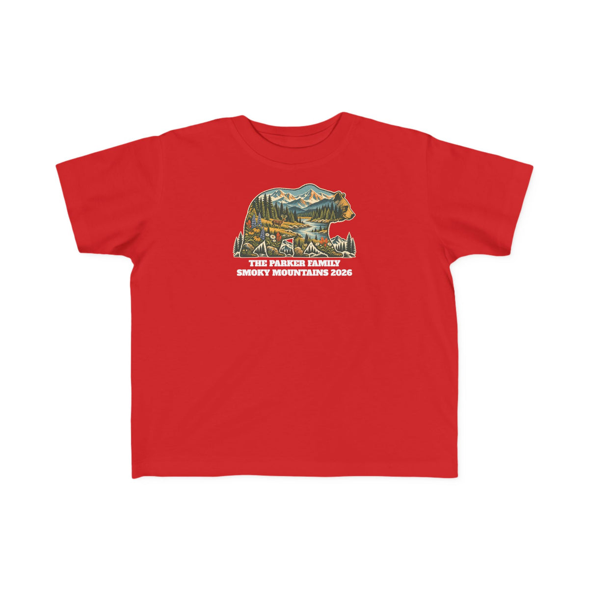Custom Toddler National Park Bear Tee