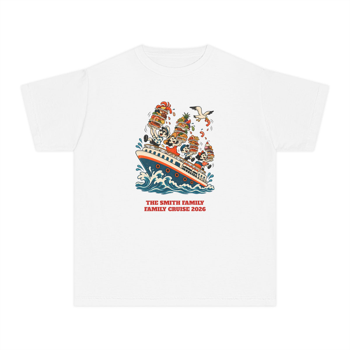 Custom Kids Cruise Buffet Ship Shirt