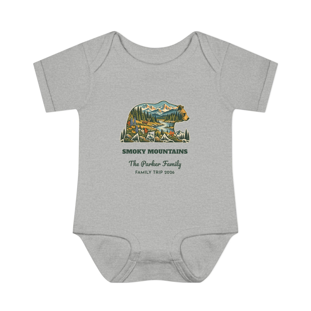 Custom Baby National Park Bear Onesie