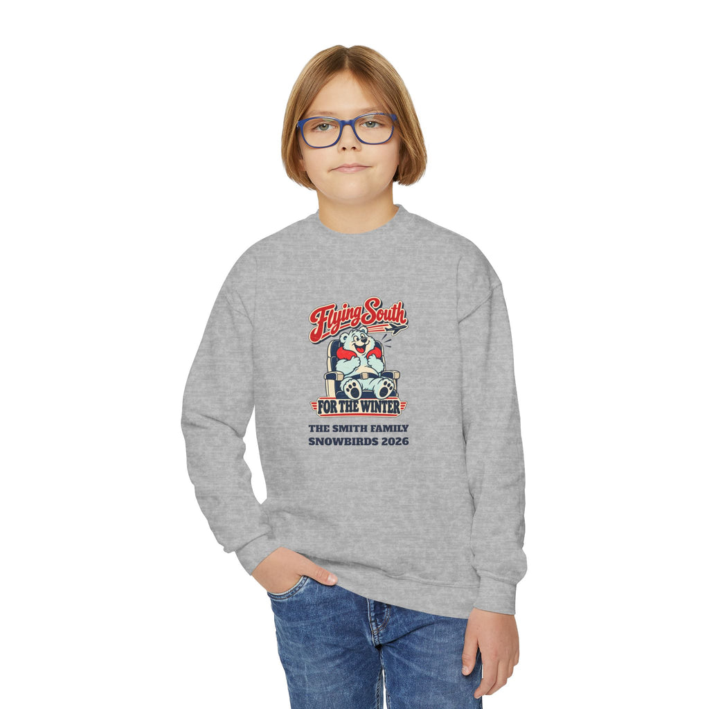 Custom Kids Flying South for the Winter Sweatshirt