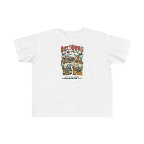 Custom Toddler Rocky Mountain National Park Stamp Collage Shirt
