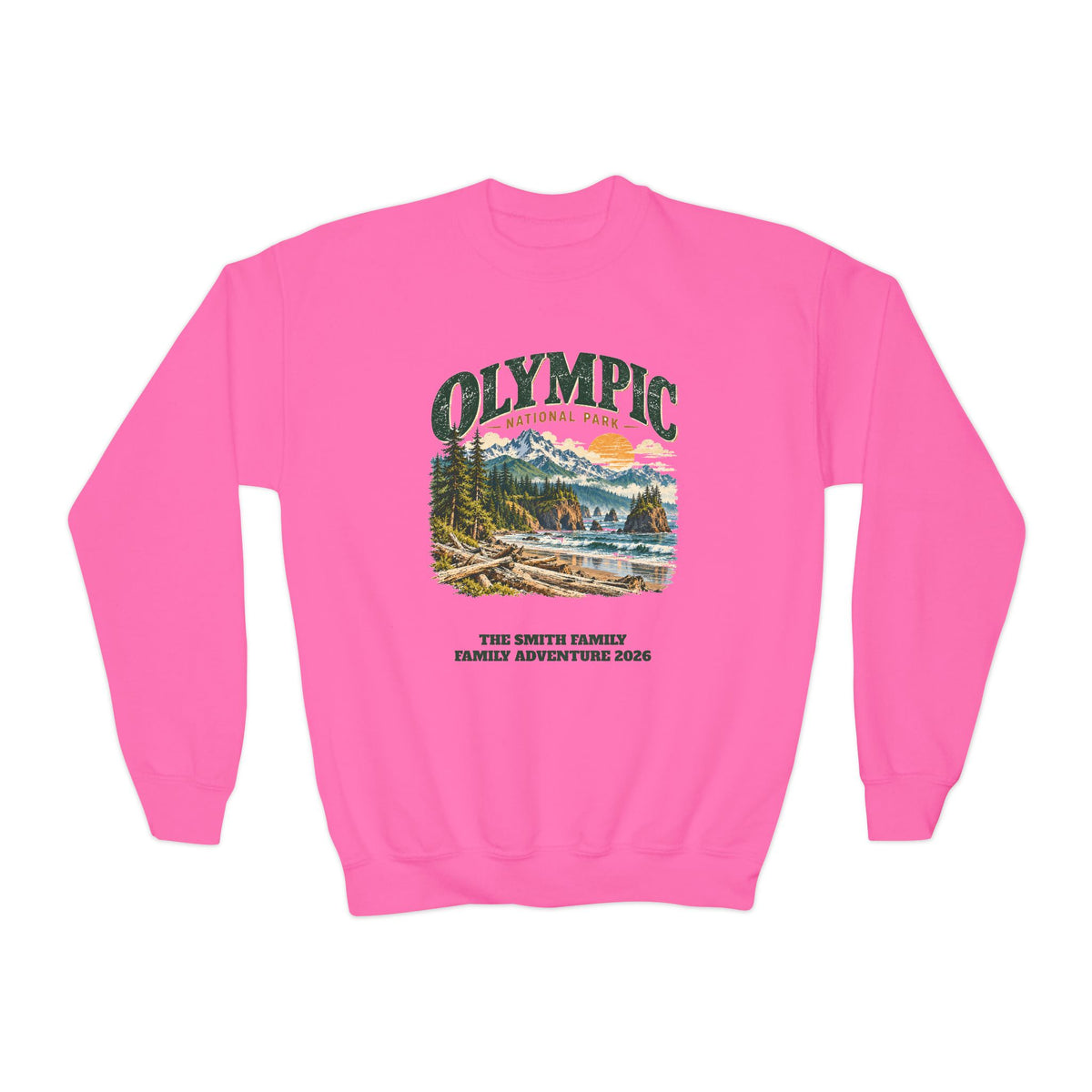 Custom Kids Olympic National Park Sweatshirt