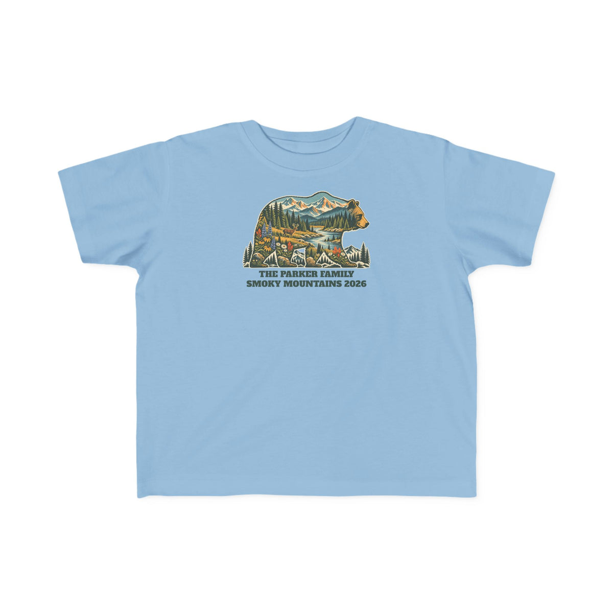 Custom Toddler National Park Bear Tee