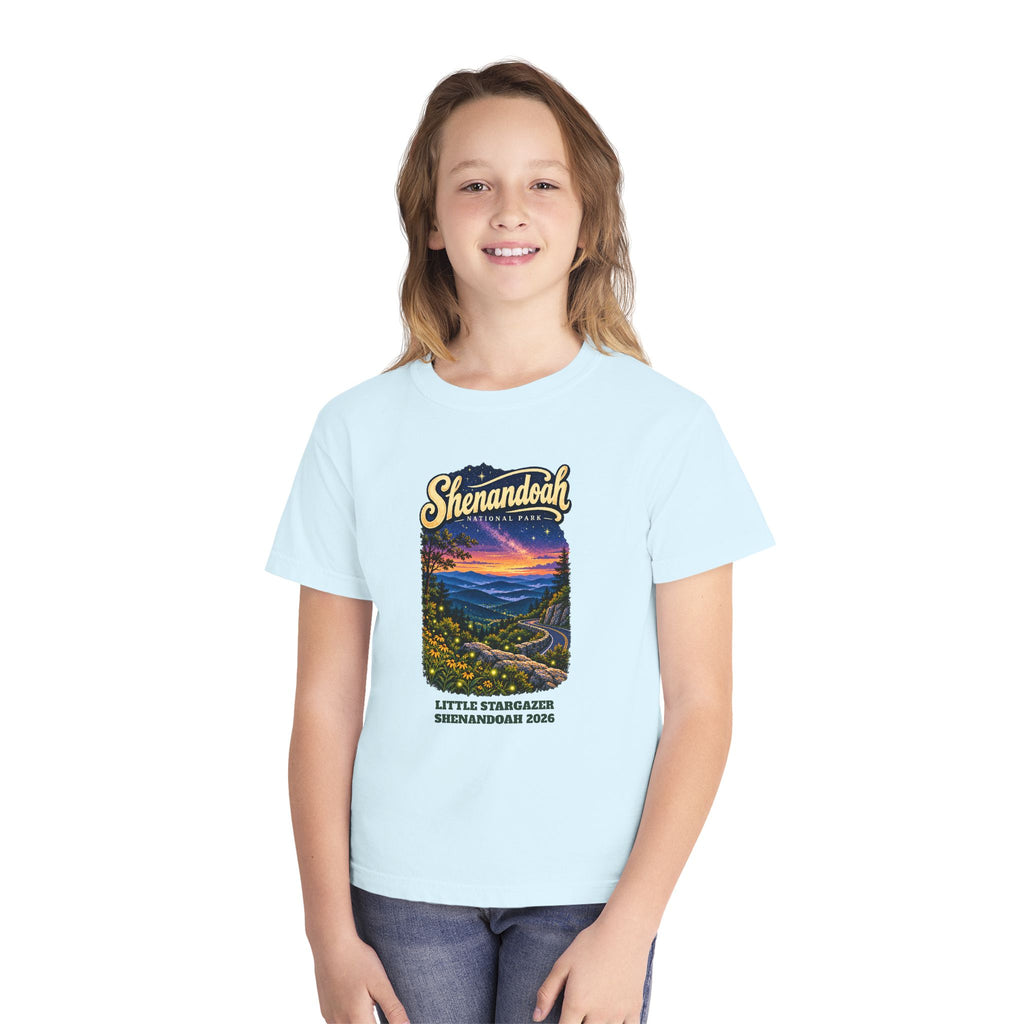 Custom Kids Shenandoah National Park Skyline Drive Night Sky Shirt