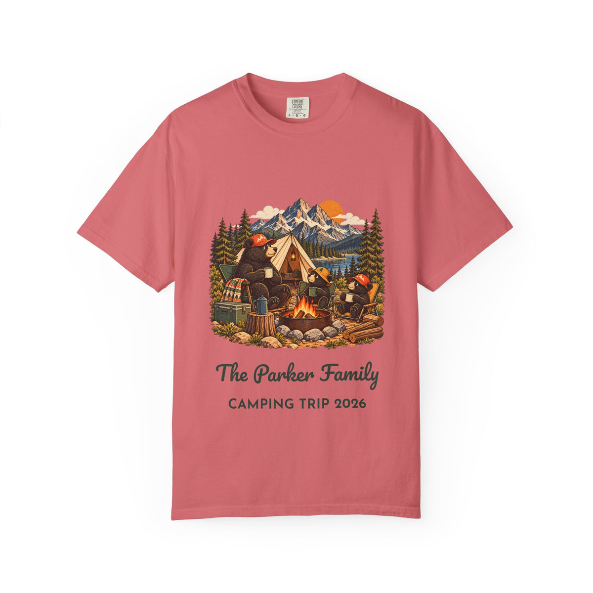 Custom Bear Campfire Tee