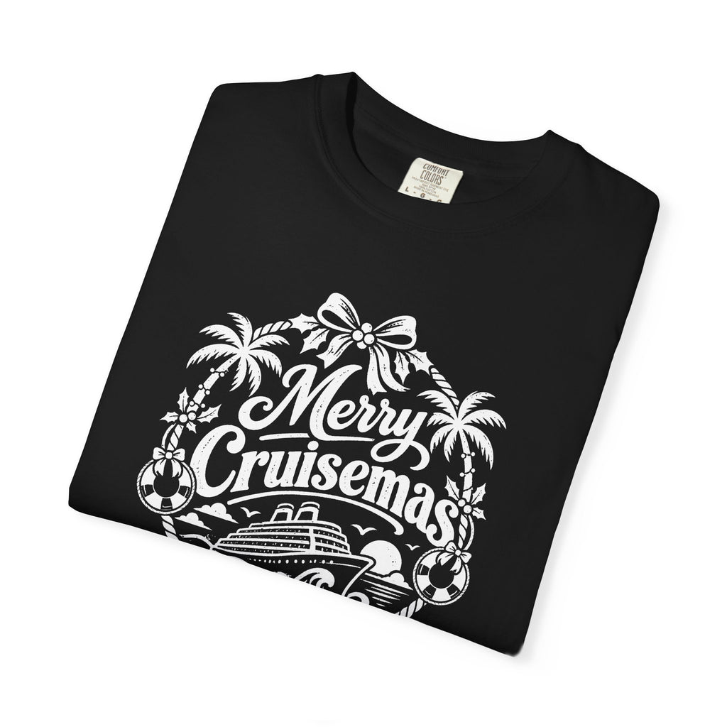 Custom Merry Cruisemas Palm Wreath Christmas Cruise Shirt