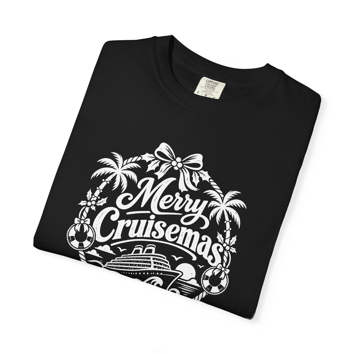 Custom Merry Cruisemas Palm Wreath Christmas Cruise Shirt