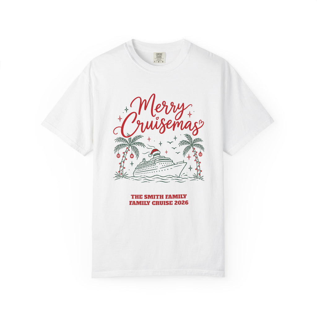 Custom Merry Cruisemas Palm Tree Christmas Cruise Shirt