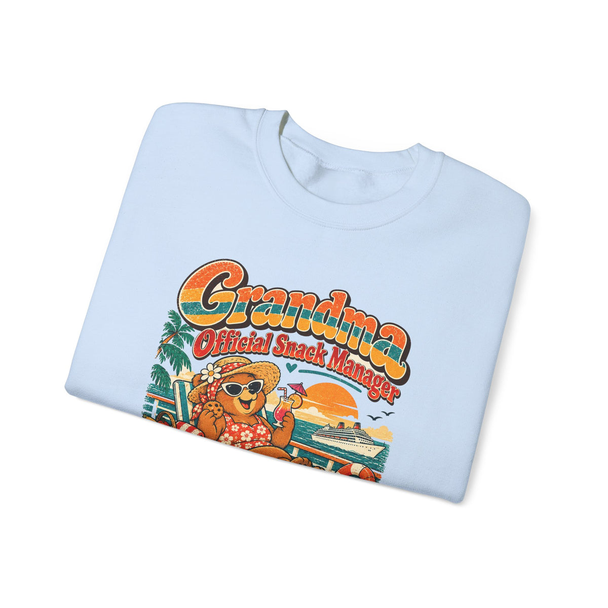 Custom Grandma Snack Manager Cruise Sweatshirt