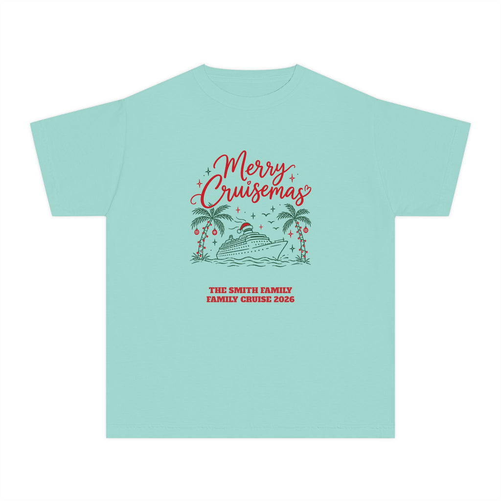 Custom Kids Merry Cruisemas Palm Tree Christmas Cruise Shirt