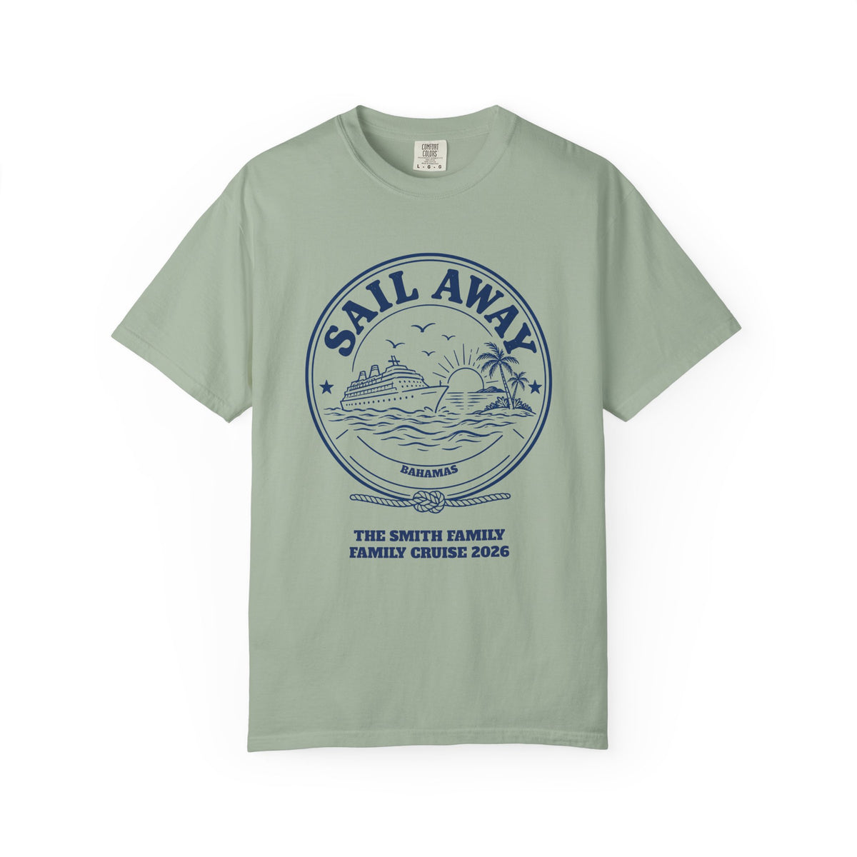 Custom Sail Away Cruise Badge Shirt