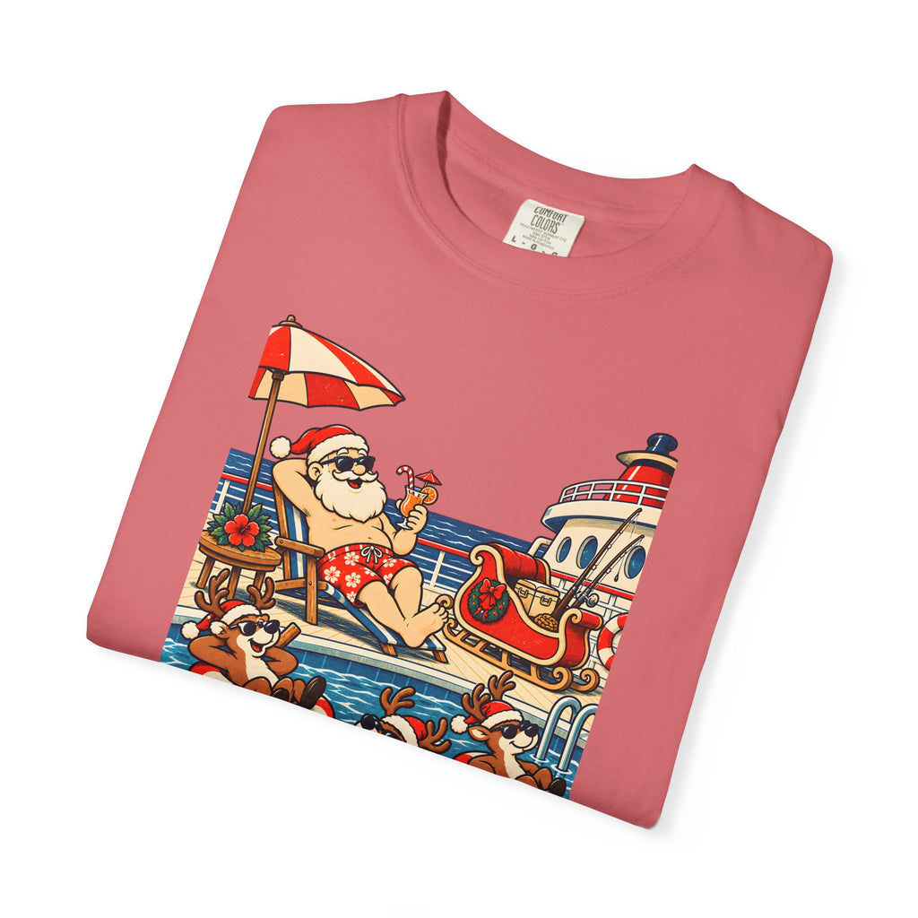 Custom Santa Pool Day Christmas Cruise Shirt