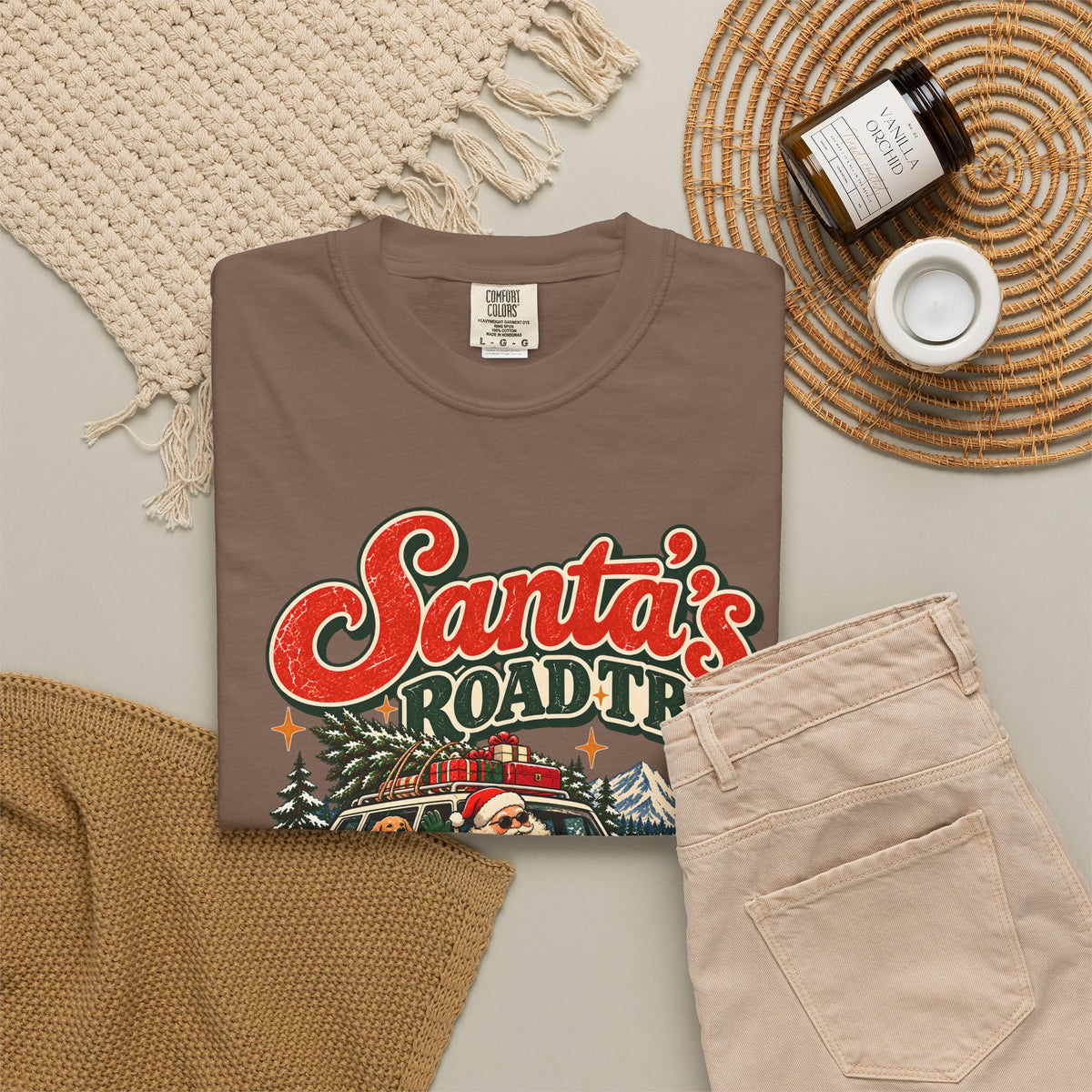 Custom Santa's Road Trip Christmas Shirt