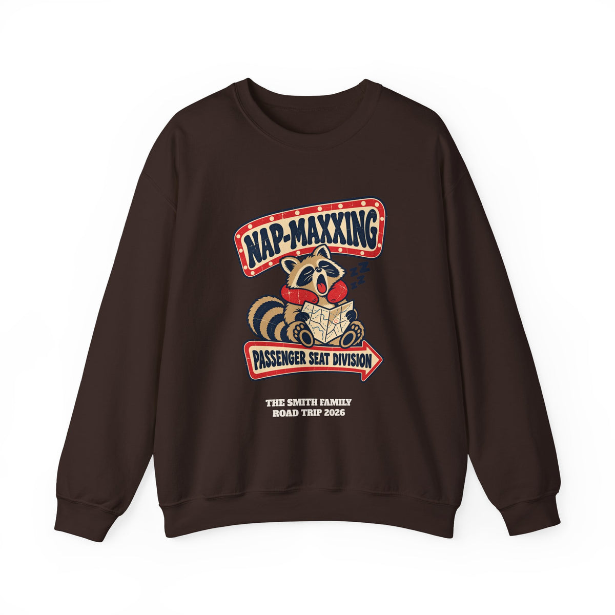 Custom Nap-Maxxing Road Trip Sweatshirt