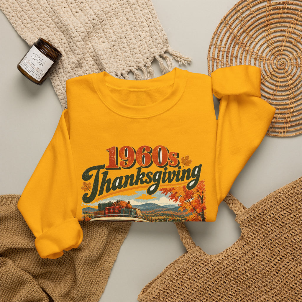 Custom 1960s Thanksgiving Family Road Trip Sweatshirt