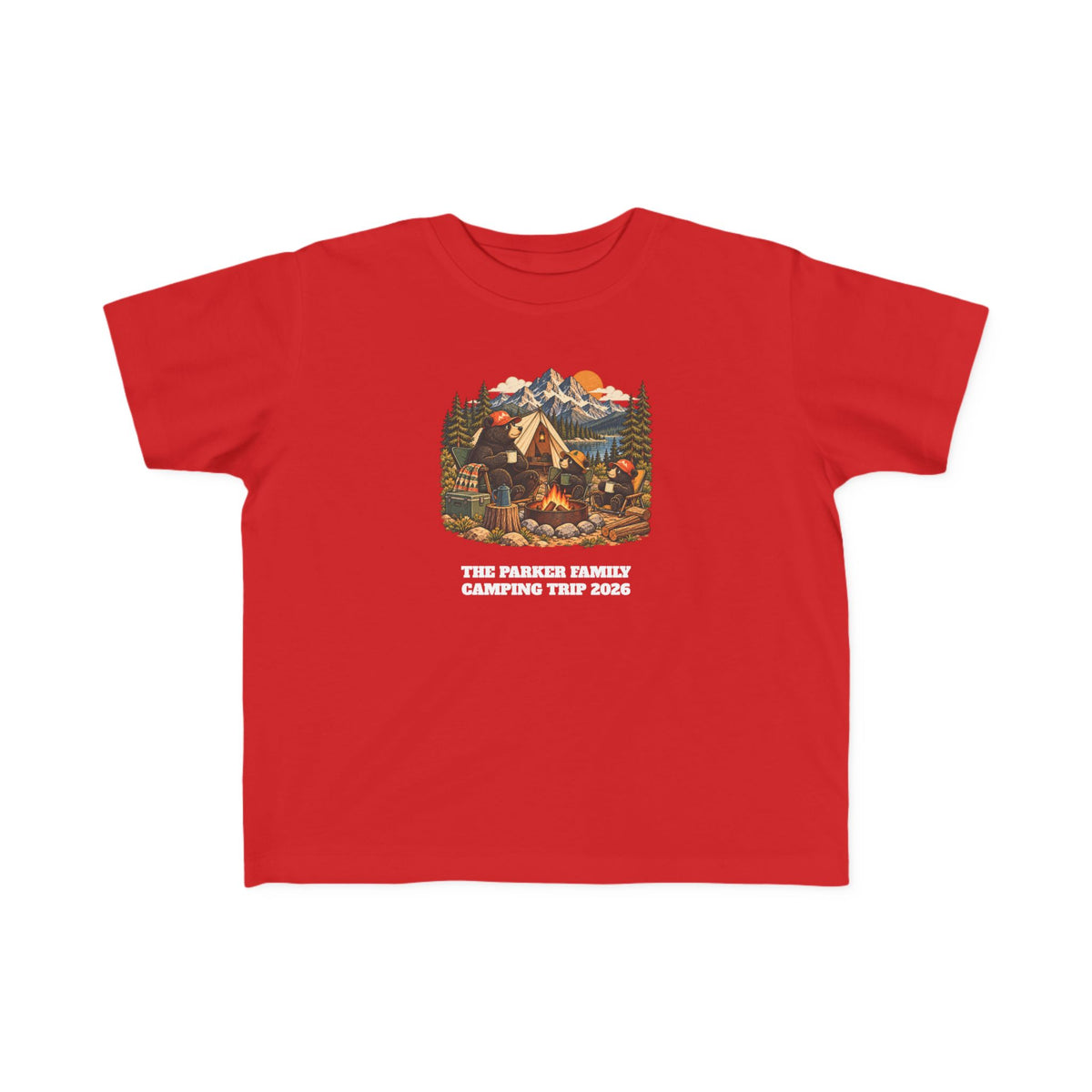 Custom Toddler Bear Campfire Tee