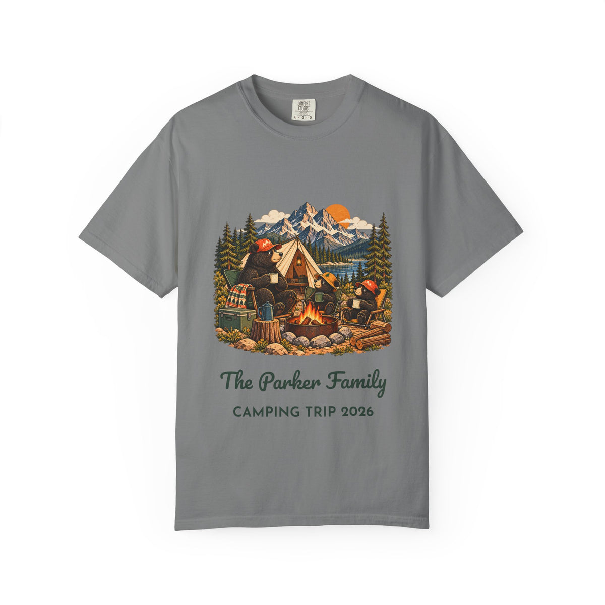 Custom Bear Campfire Tee