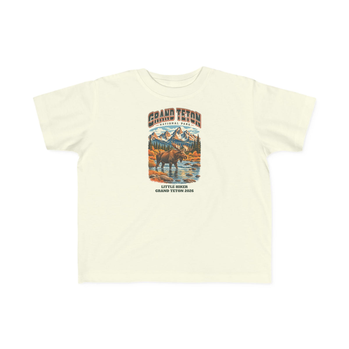 Custom Toddler Grand Teton National Park Vintage Moose Shirt