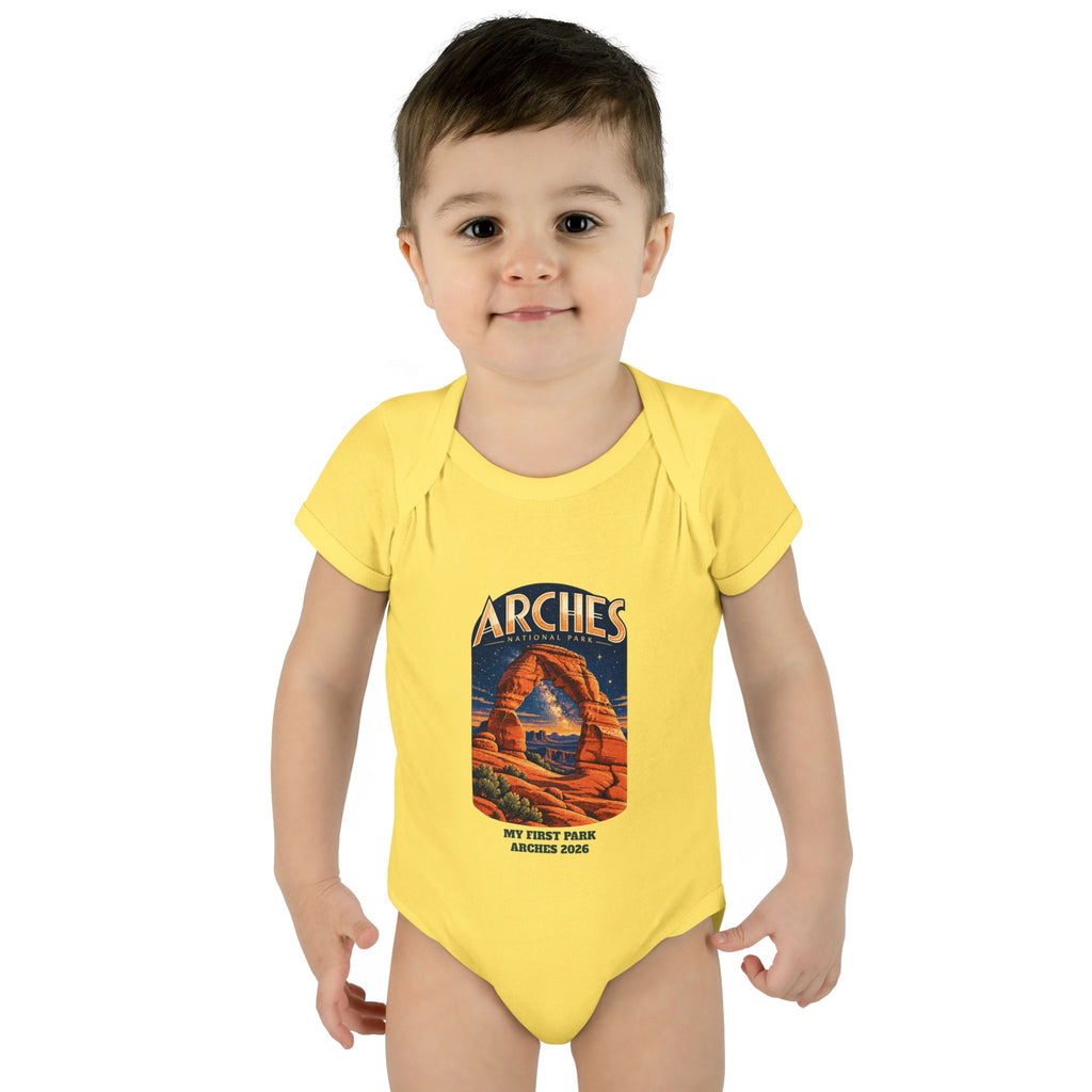 Custom Baby Arches National Park Night Sky Onesie