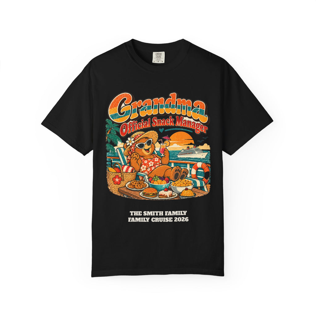 Custom Grandma Snack Manager Cruise Shirt