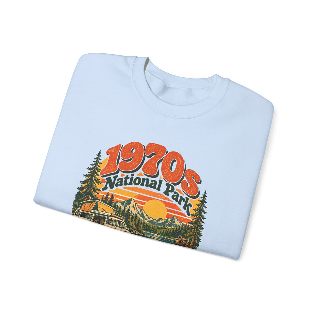 Custom 1970s National Park Family Camping Sweatshirt