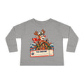 Custom Toddler Reindeer Captain Christmas Cruise Long Sleeve Shirt
