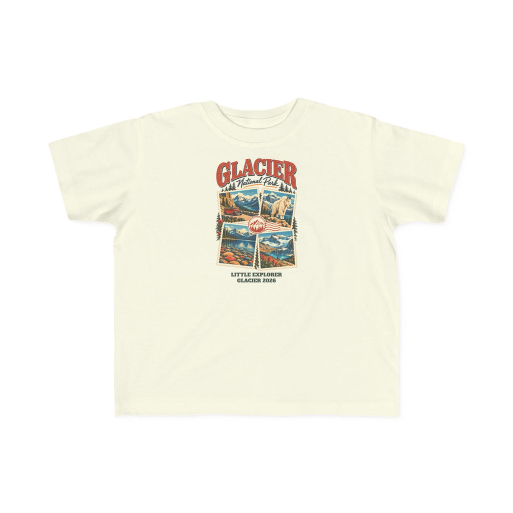 Custom Toddler Glacier National Park Stamp Collage Shirt