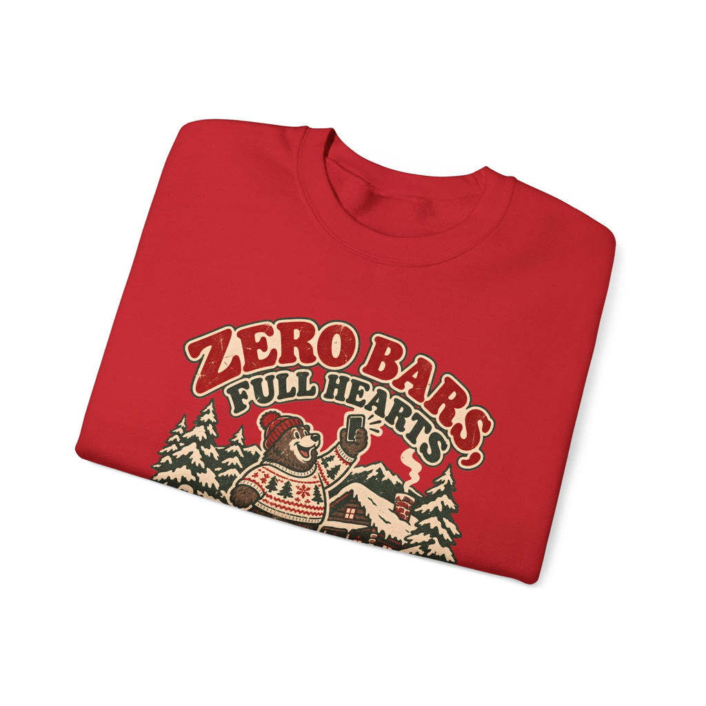 Custom Zero Bars Full Hearts Family Cabin Christmas Sweatshirt