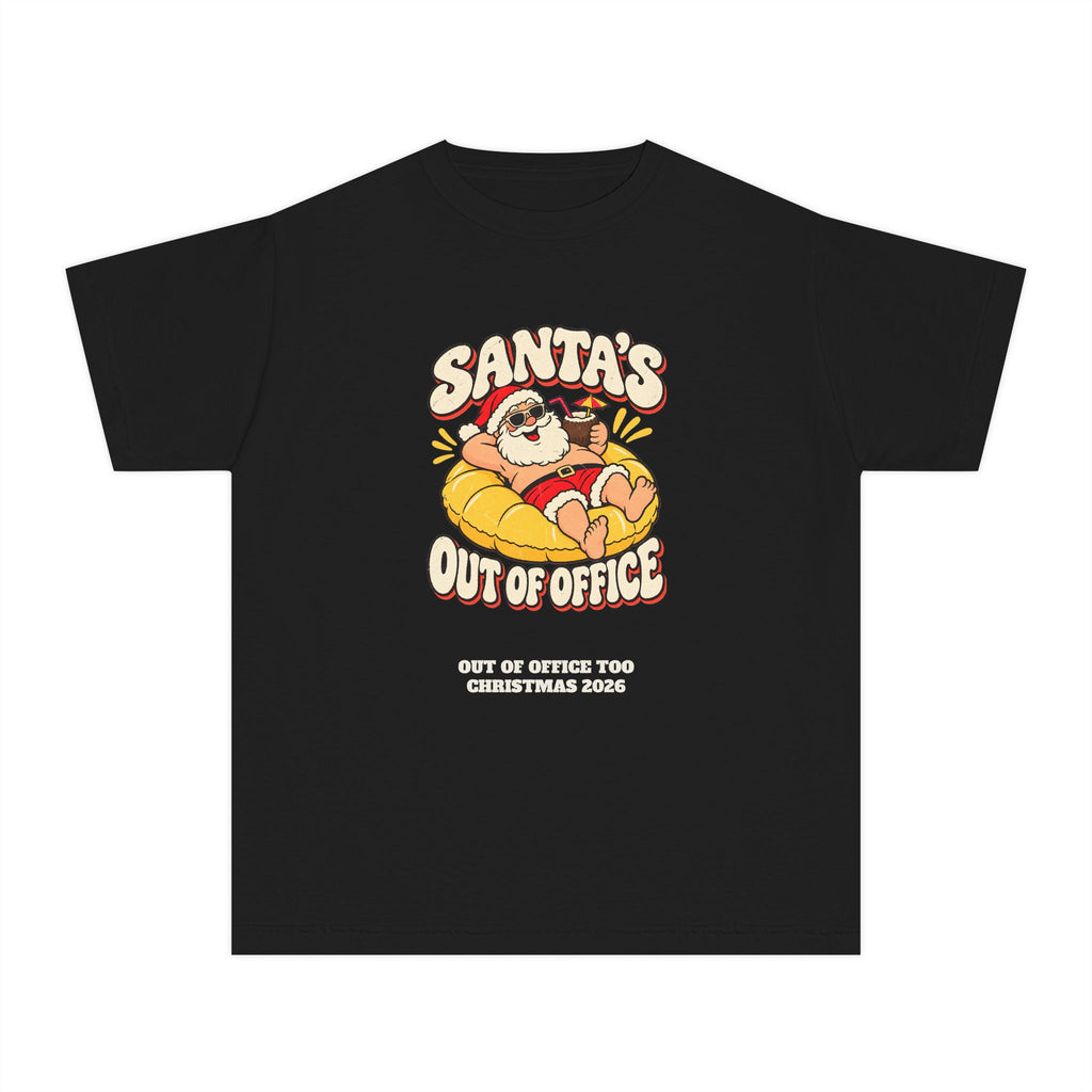Custom Kids Santa's Out Of Office Christmas Shirt