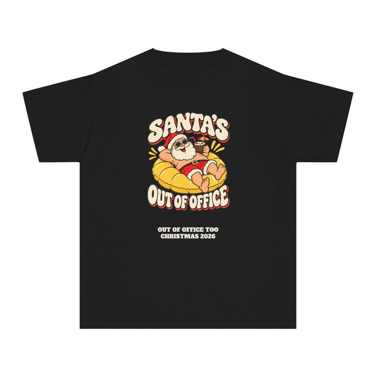 Custom Kids Santa's Out Of Office Christmas Shirt