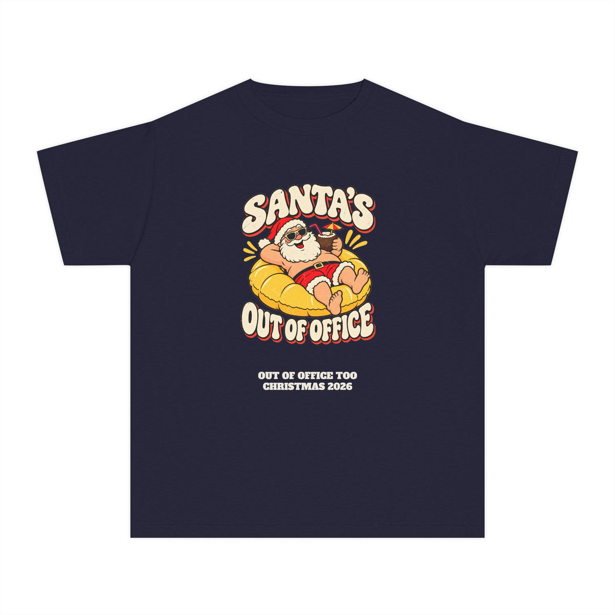 Custom Kids Santa's Out Of Office Christmas Shirt