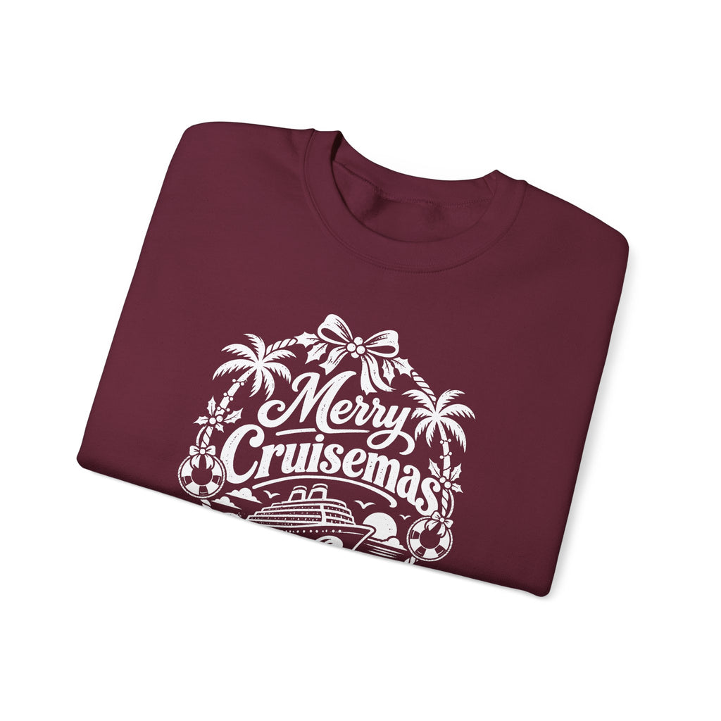 Custom Merry Cruisemas Palm Wreath Christmas Cruise Sweatshirt