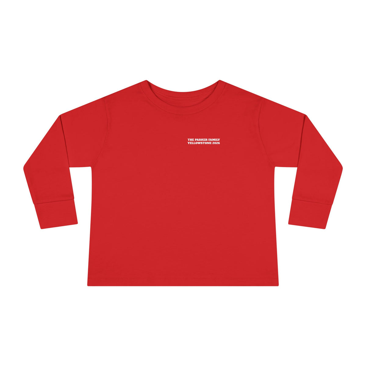 Custom Toddler Yellowstone Scavenger Hunt Long Sleeve Shirt