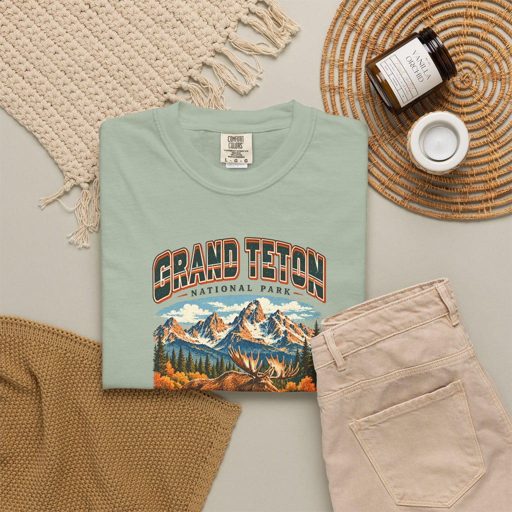 Custom Grand Teton National Park Vintage Moose Shirt