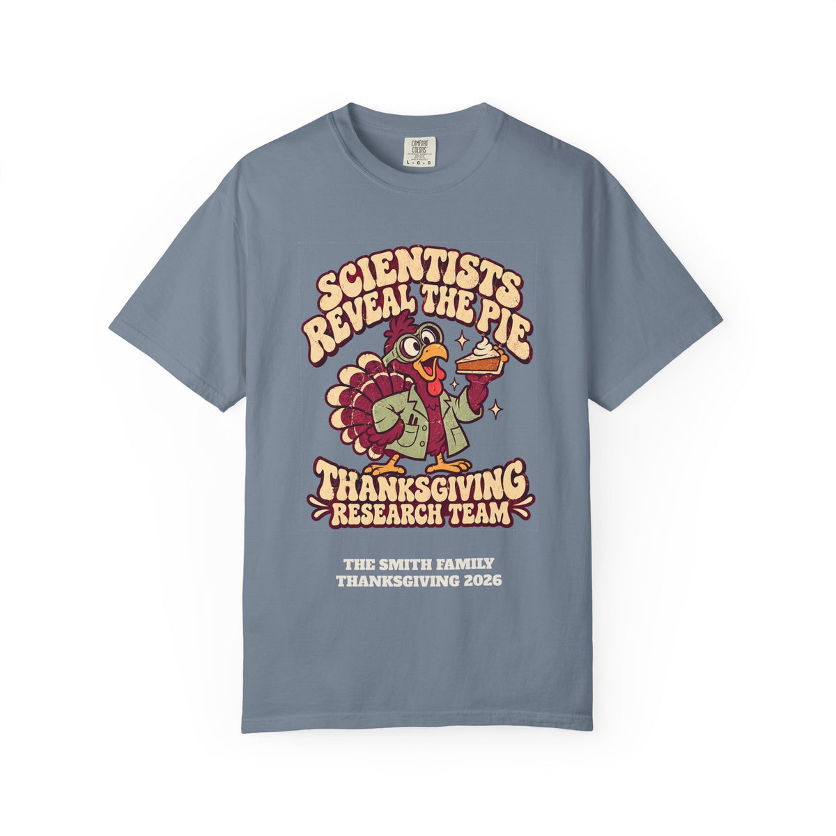 Custom Thanksgiving Pie Research Team Shirt