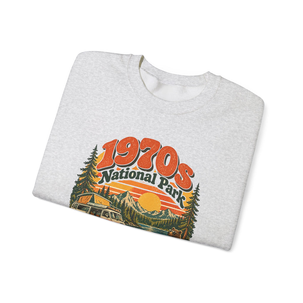 Custom 1970s National Park Family Camping Sweatshirt