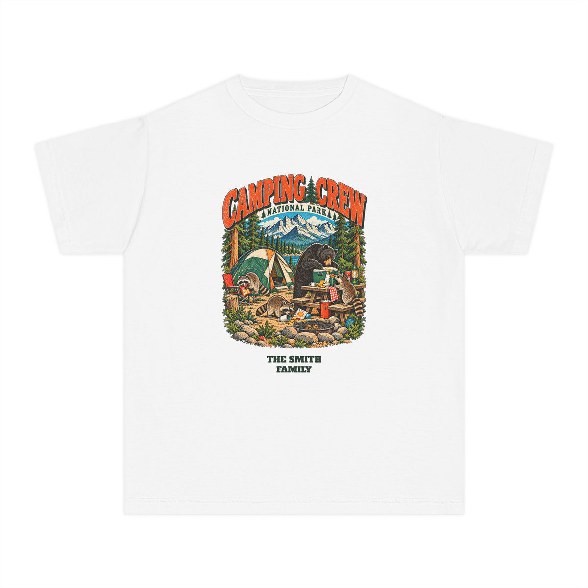 Custom Kids Camping Crew Camping Shirt