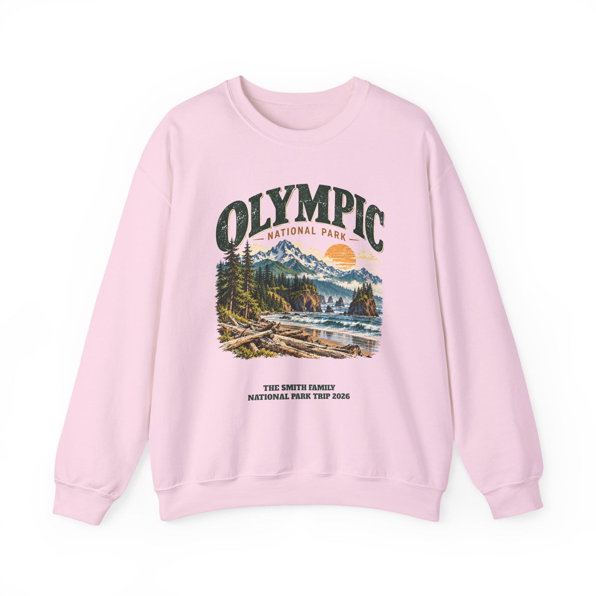 Custom Olympic National Park Family Trip Sweatshirt