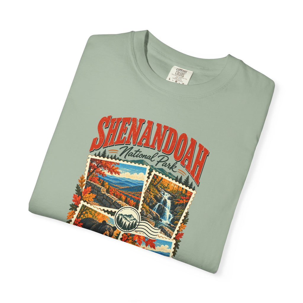 Custom Shenandoah National Park Stamp Collage Shirt
