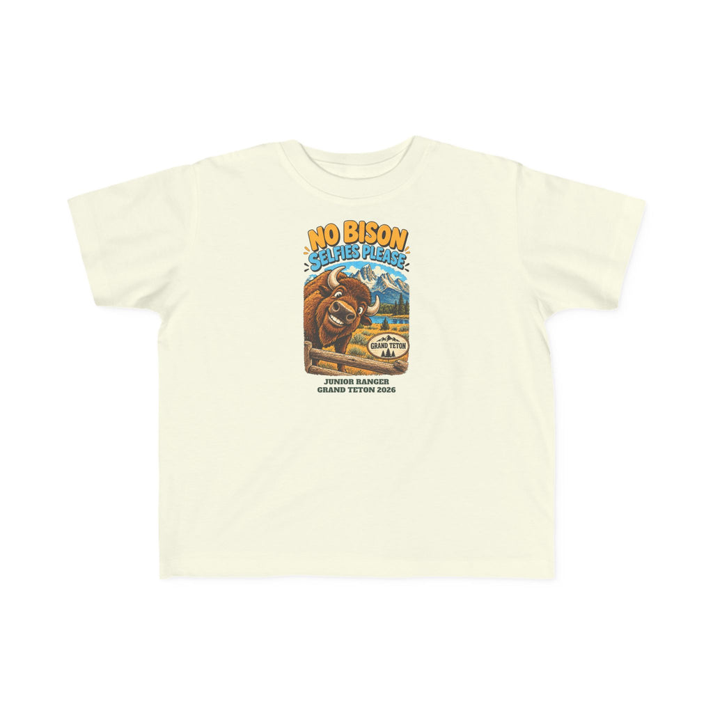 Custom Toddler Grand Teton National Park Funny Bison Shirt