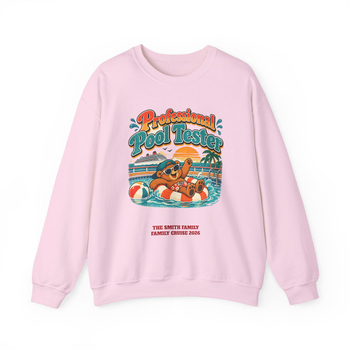 Custom Pool Tester Family Cruise Sweatshirt