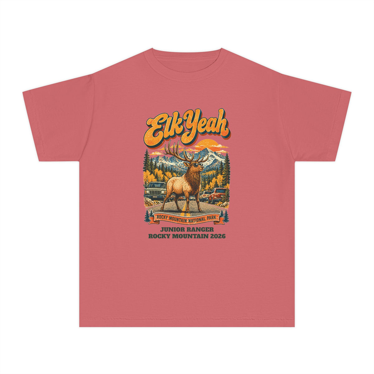 Custom Kids Rocky Mountain National Park Elk Yeah Shirt
