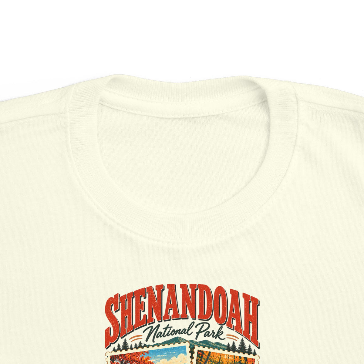 Custom Toddler Shenandoah National Park Stamp Collage Shirt