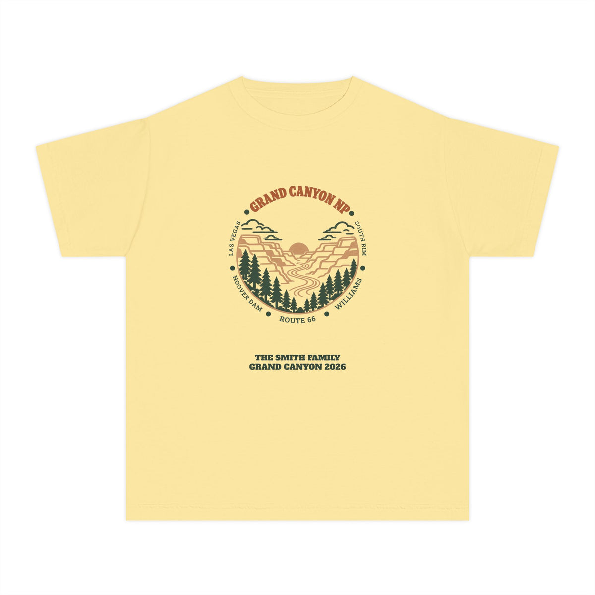 Custom Kids Grand Canyon Road Trip Shirt