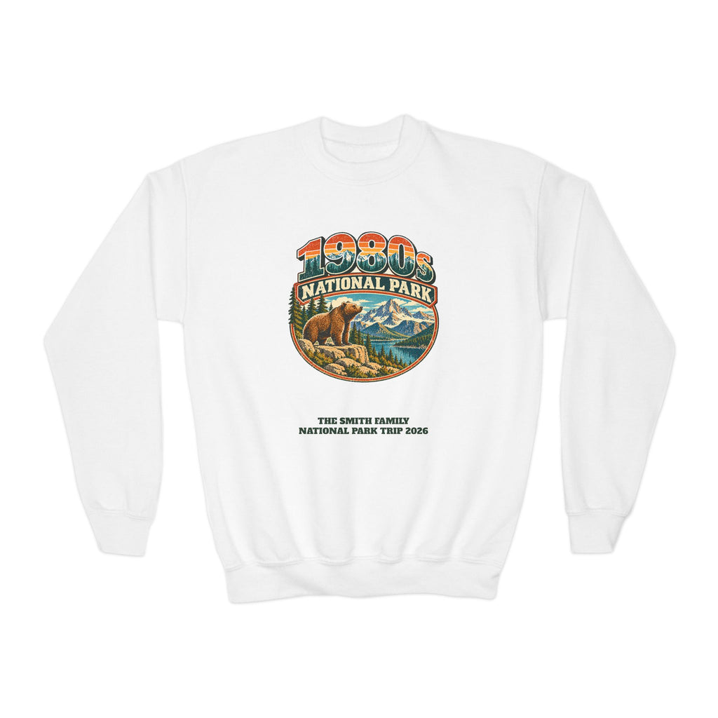 Custom Kids 1980s National Park Sweatshirt