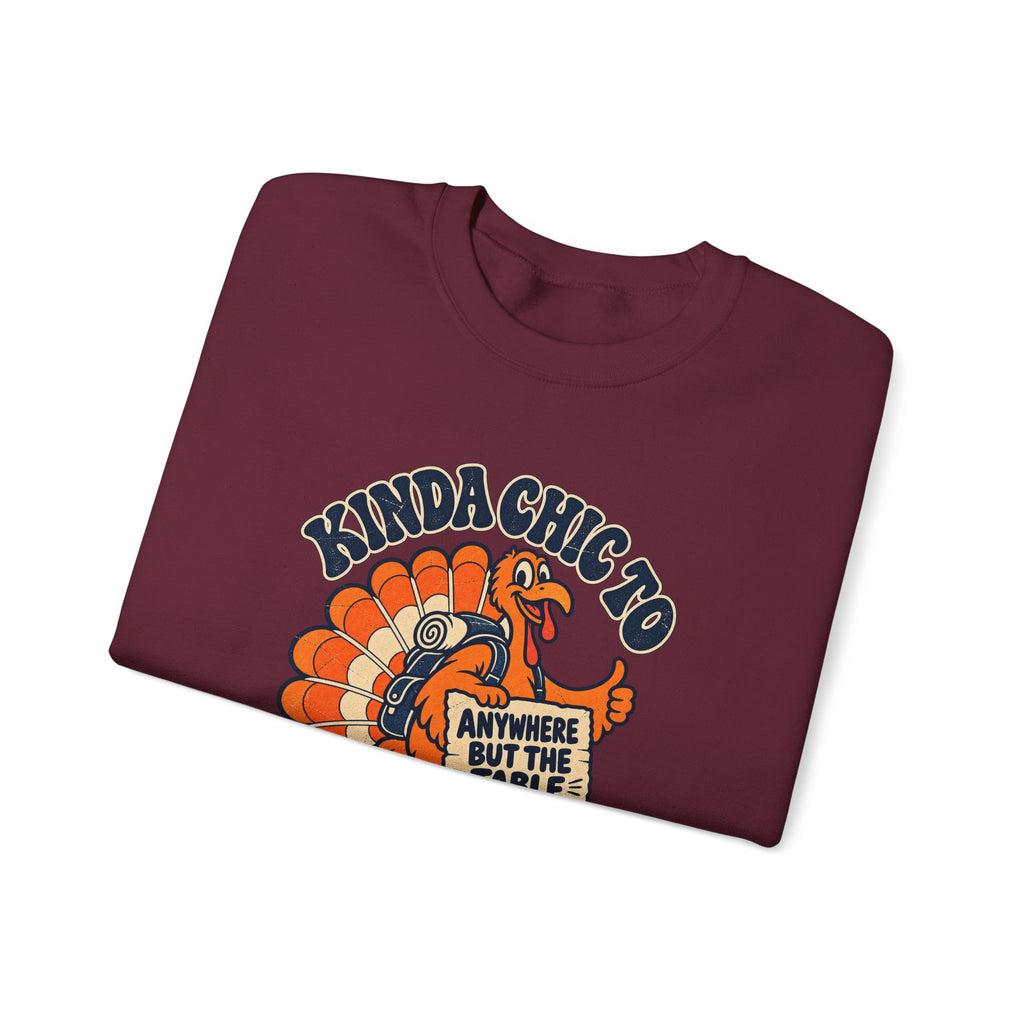 Custom Kinda Chic to Skip Thursday Thanksgiving Sweatshirt