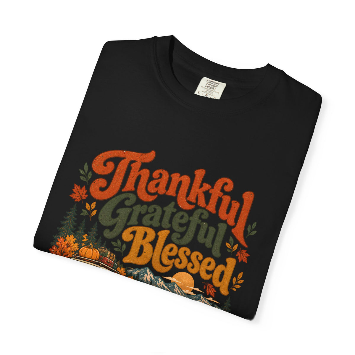 Custom Thankful Grateful Blessed Thanksgiving Road Trip Shirt