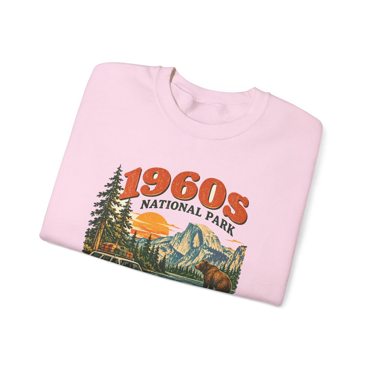 Custom 1960s National Park Family Trip Sweatshirt