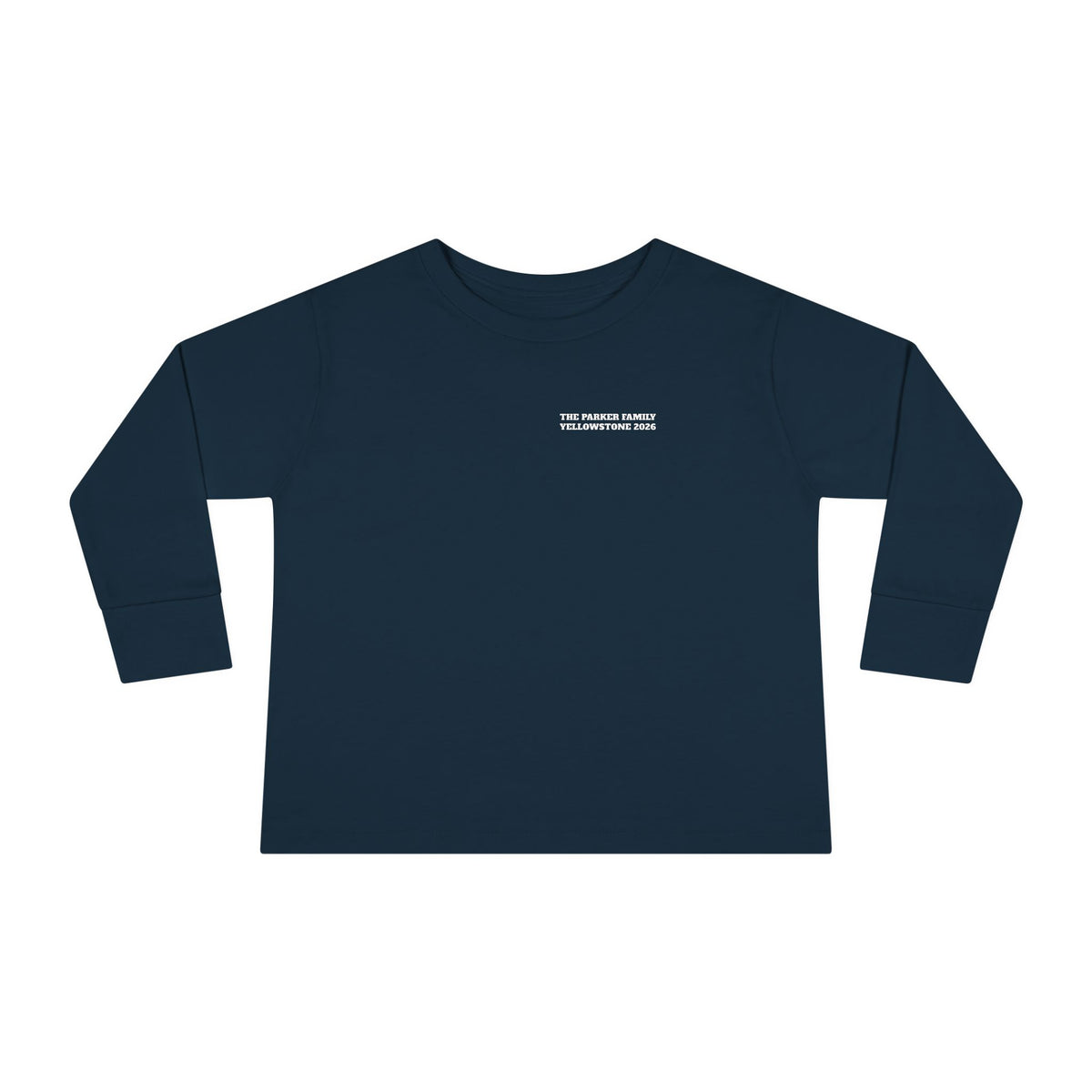 Custom Toddler Yellowstone Scavenger Hunt Long Sleeve Shirt